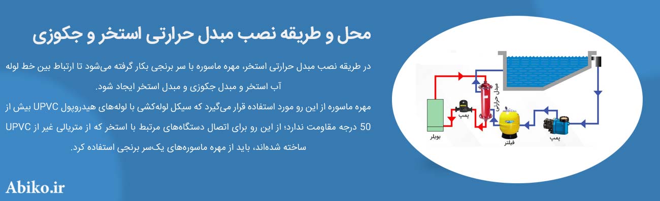 طریقه نصب مبدل حرارتی استخر